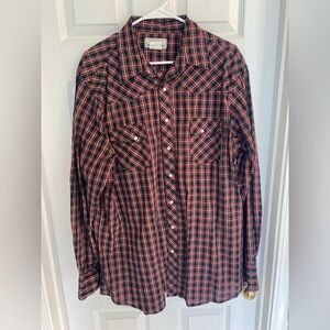 Vintage Wrangler Western Pearl Snap Shirt